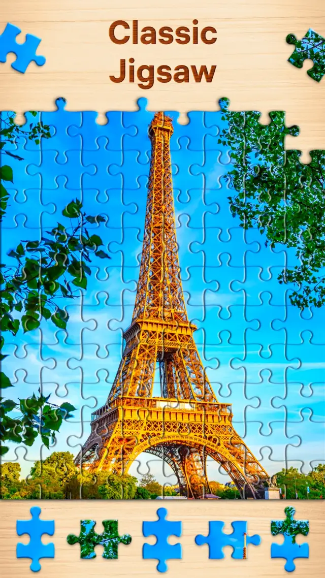 Captura de ecrã do jogo Jigsaw Puzzles: puzzle de paisagem por completar